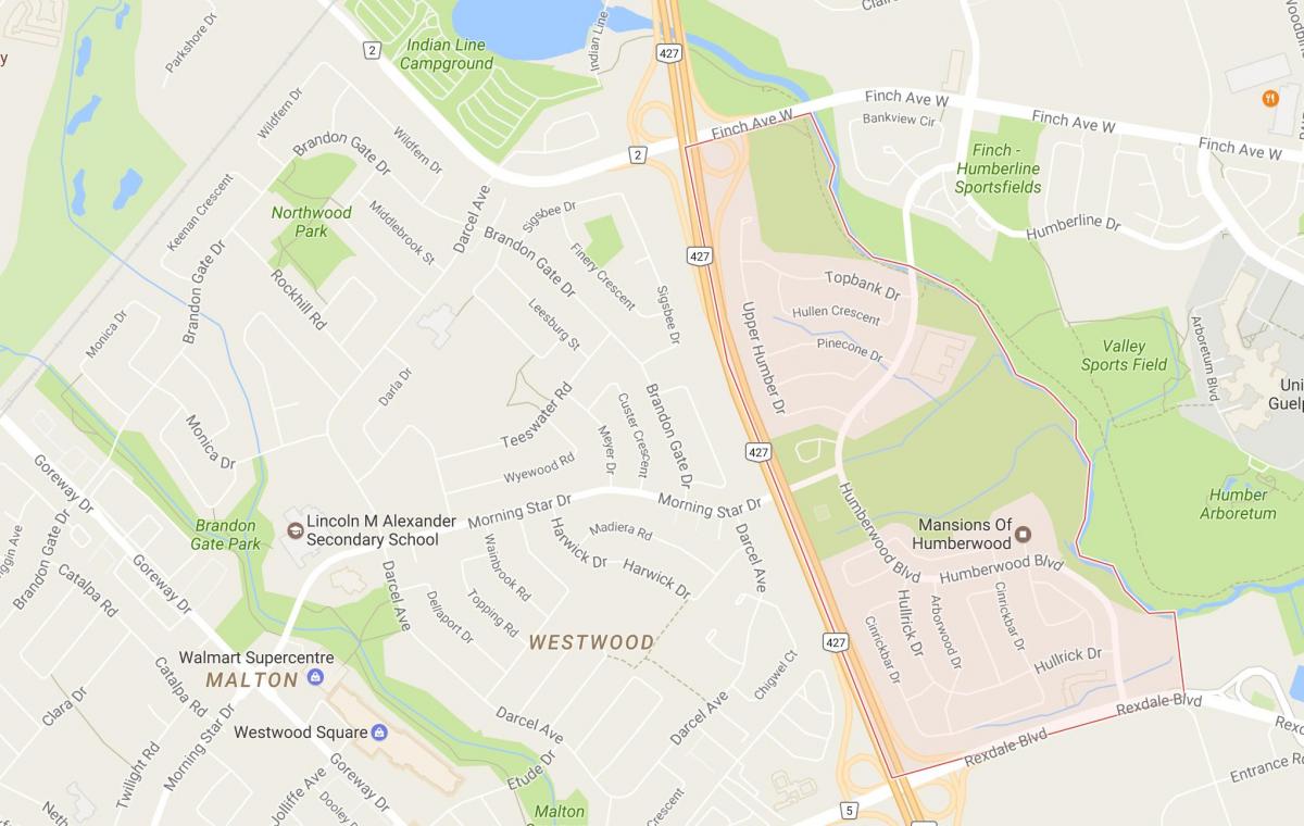 Map of Neighbourhood neighbourhood Toronto