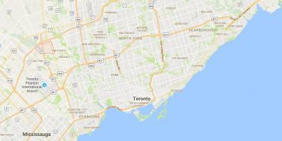 Map of Clairville district Toronto