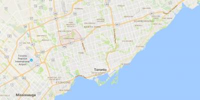 Map of Downsview district Toronto