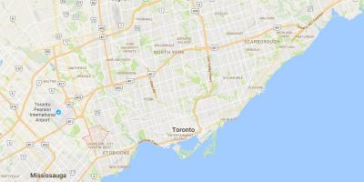 Map of Eatonville district Toronto