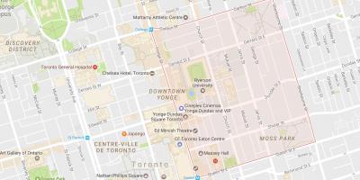 Map of Garden District Toronto City