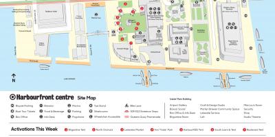 Map of Harbourfront centre parking