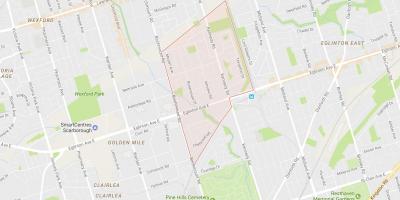 Map of Ionview neighbourhood Toronto