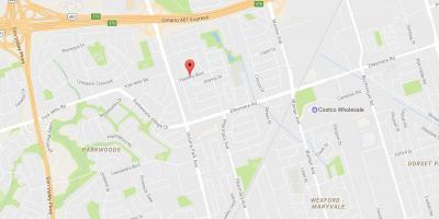 Map of Maryvalen eighbourhood Toronto