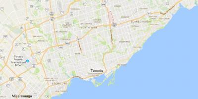 Map of Pleasant View district Toronto