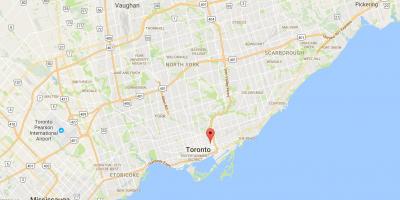 Map of Regent Park district Toronto