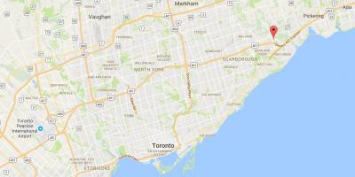 Map of Rouge district Toronto