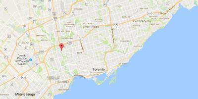 Map of Weston district Toronto