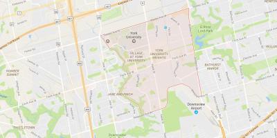 Map of York University Heights neighbourhood Toronto