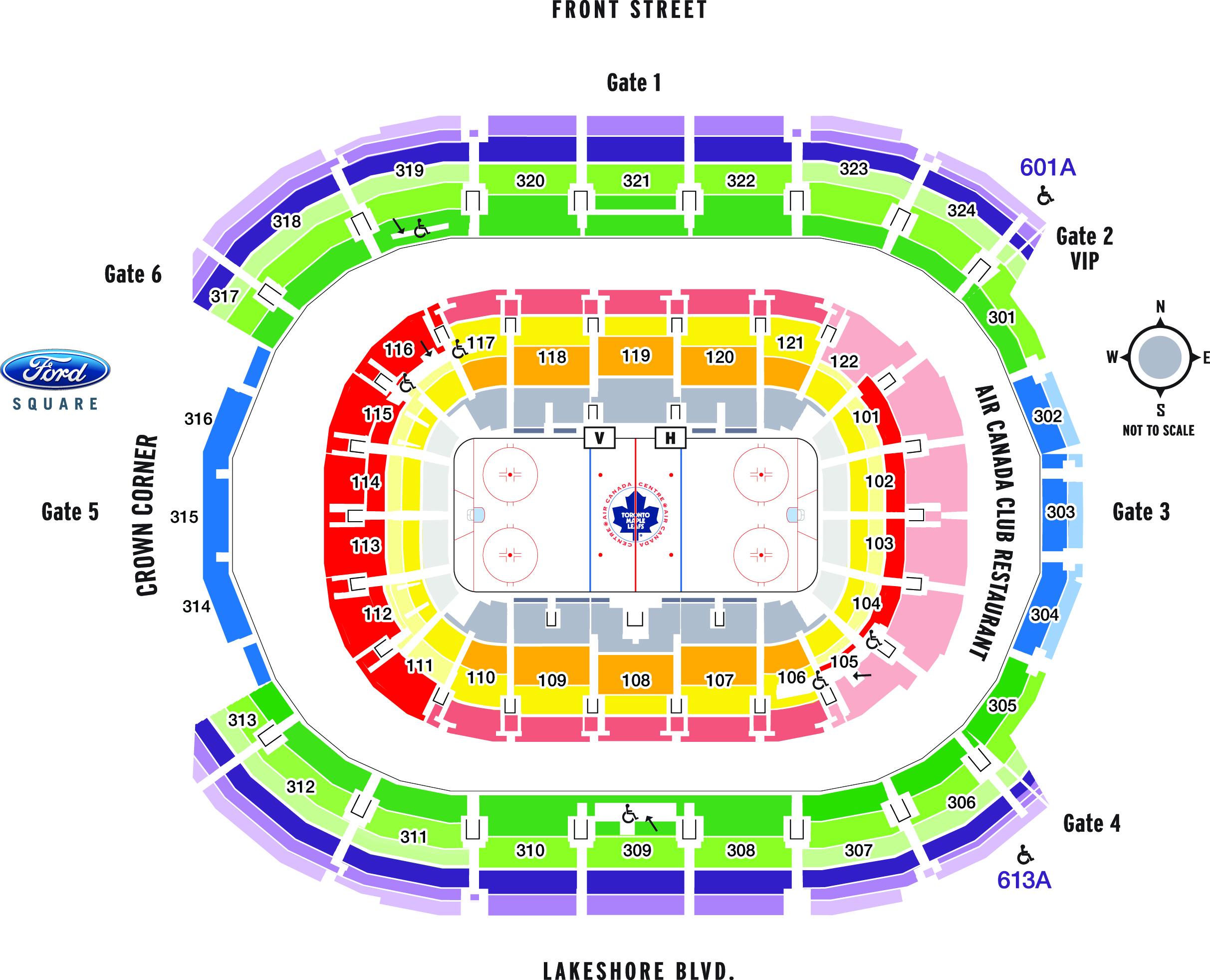 Air Canada Centre : Toronto, Events, Concert, Tickets, Seating Map