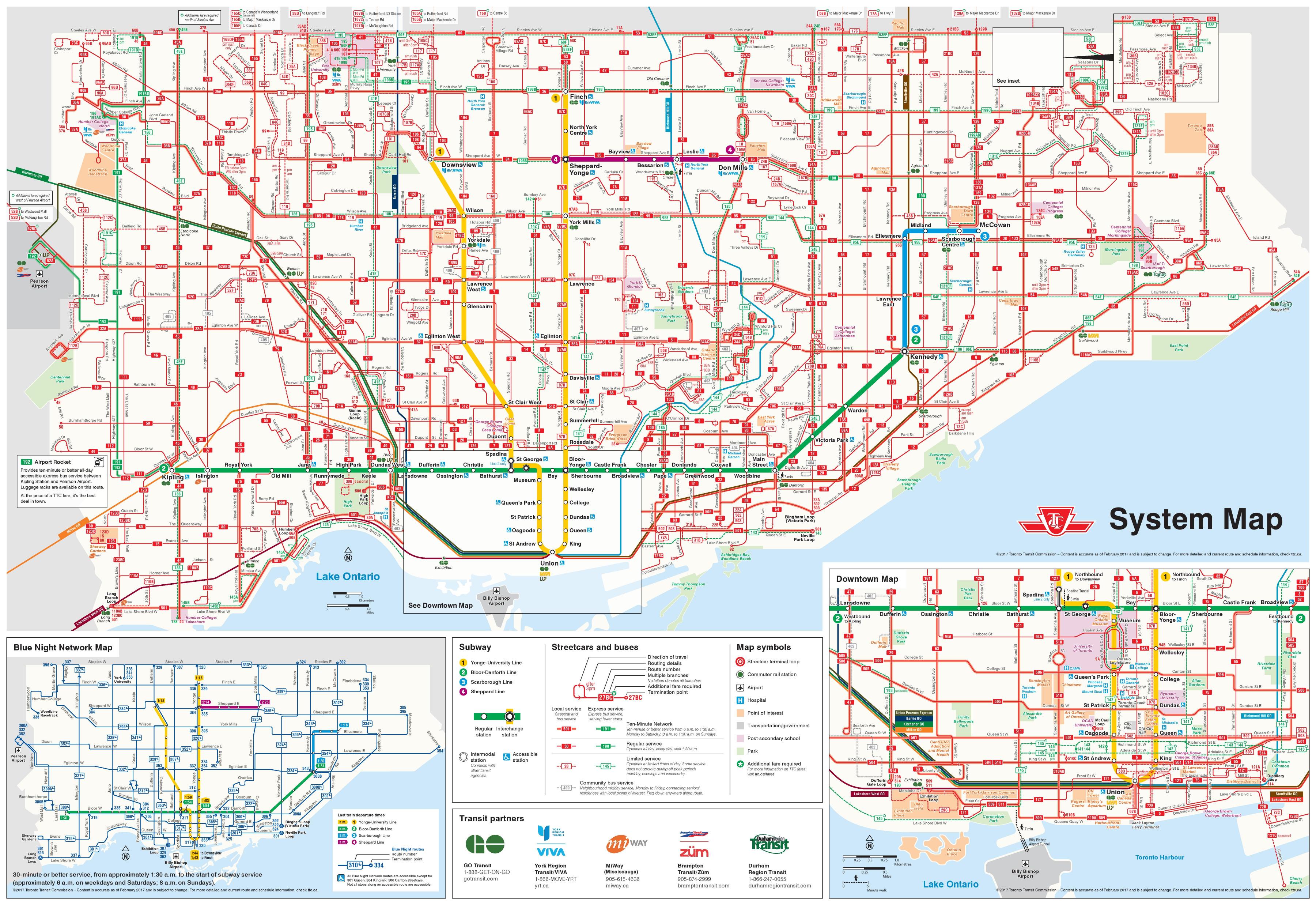 Ttc Bus Route Map Ttc Map Bus Routes Canada | Images and Photos finder