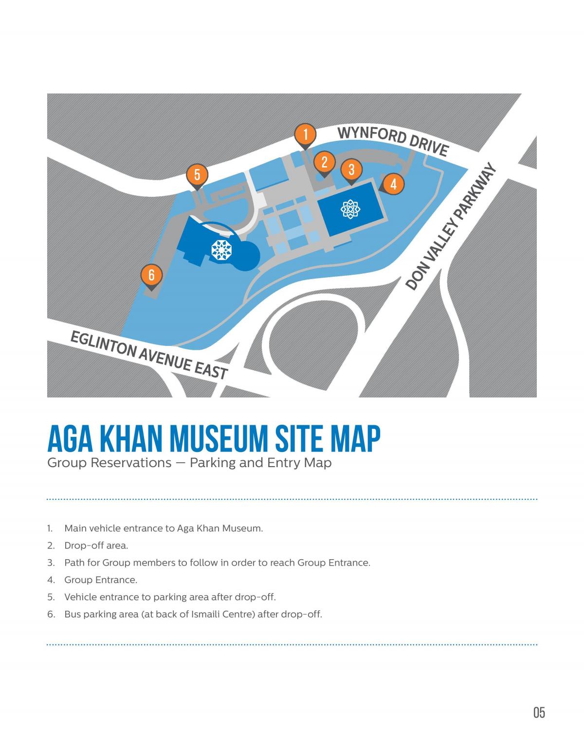Map of Aga Khan museum