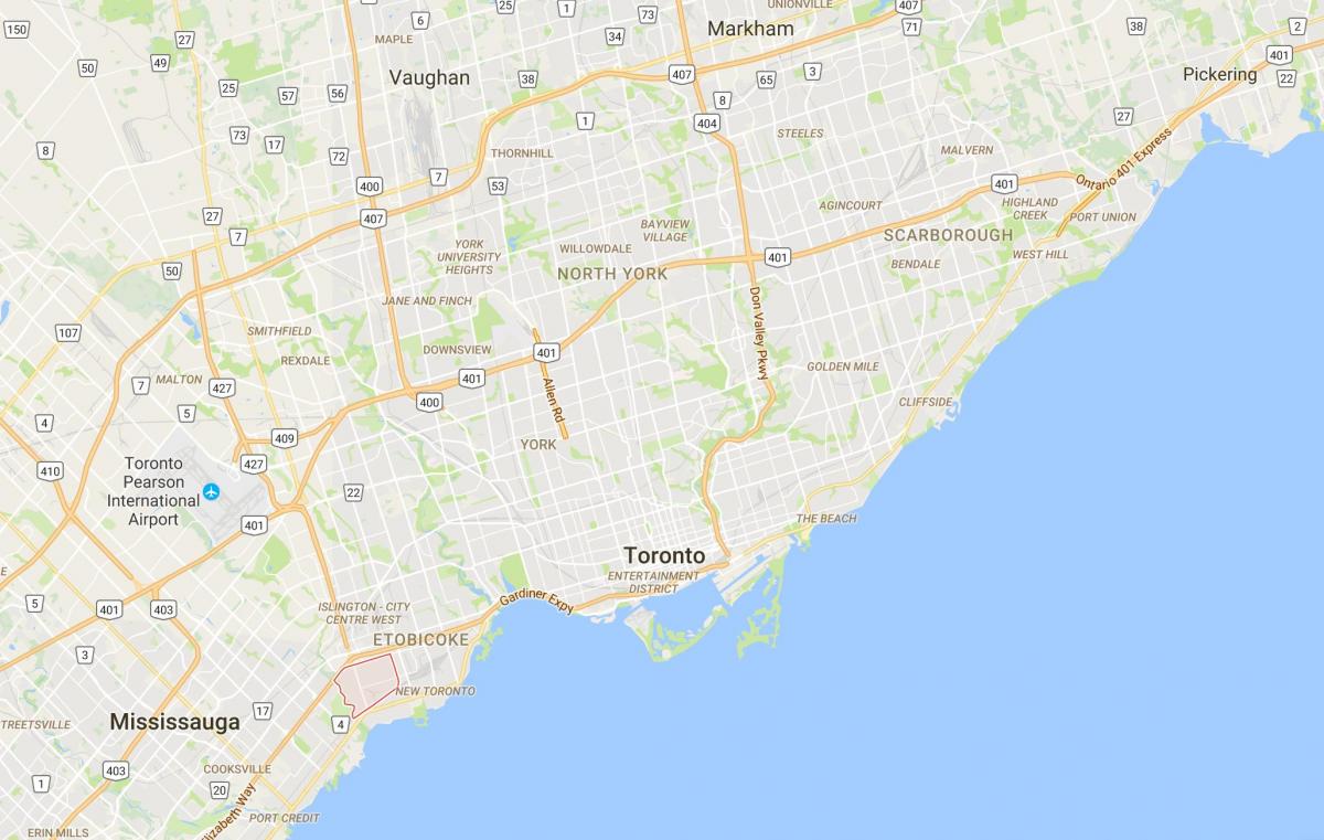 Map of Alderwood Parkviewdistrict Toronto