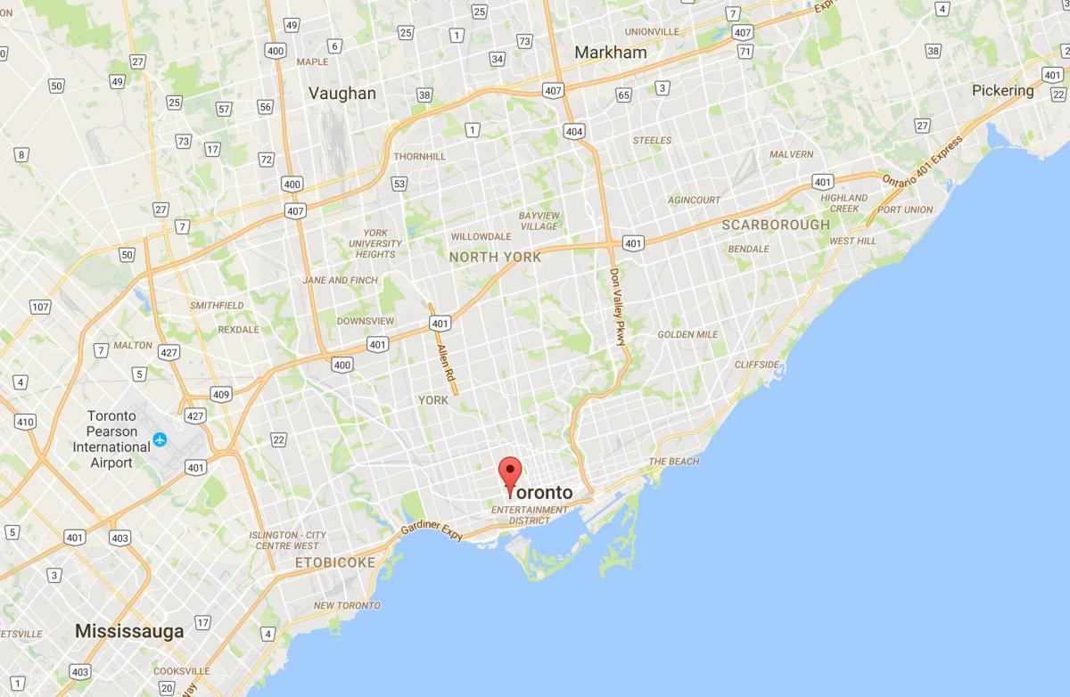 Map of Alexandra park district Toronto