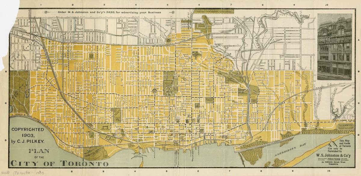 Map of city of Toronto 1903