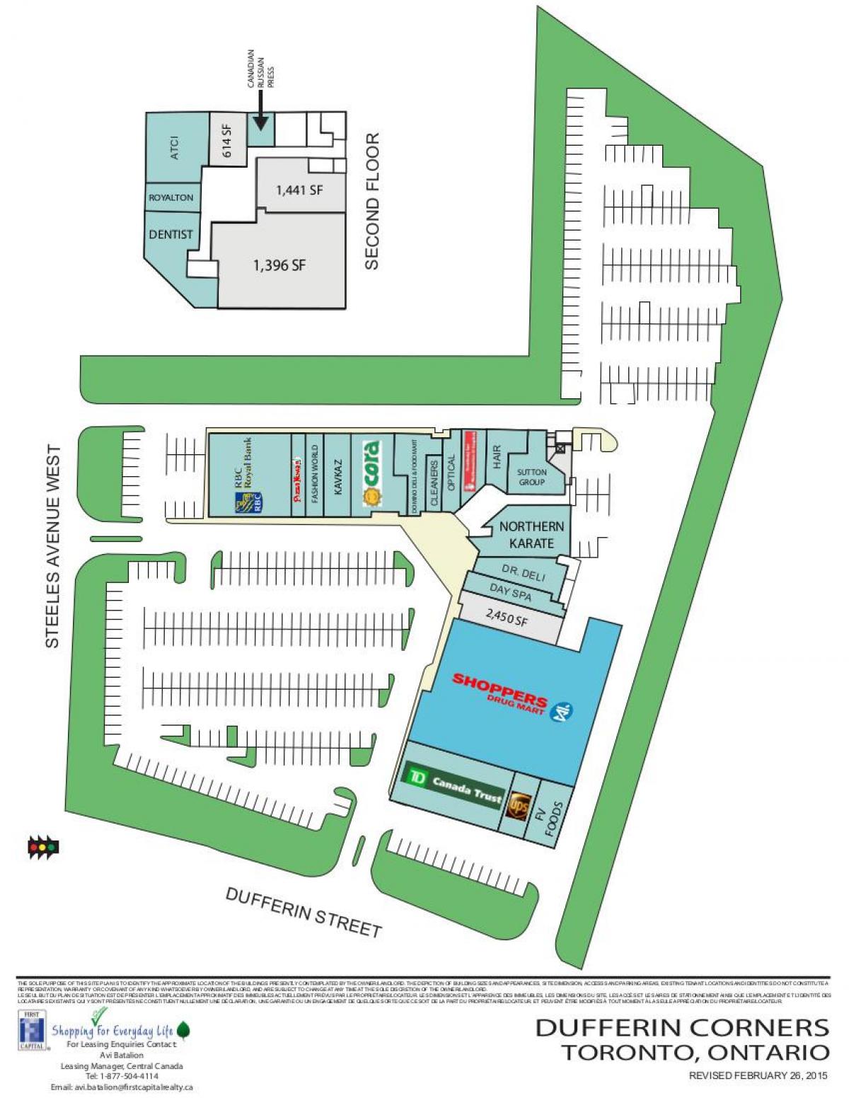 Map of Dufferin mall