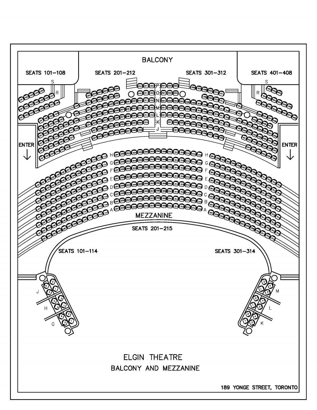 Map of Elgin & Winter Garden Theatre