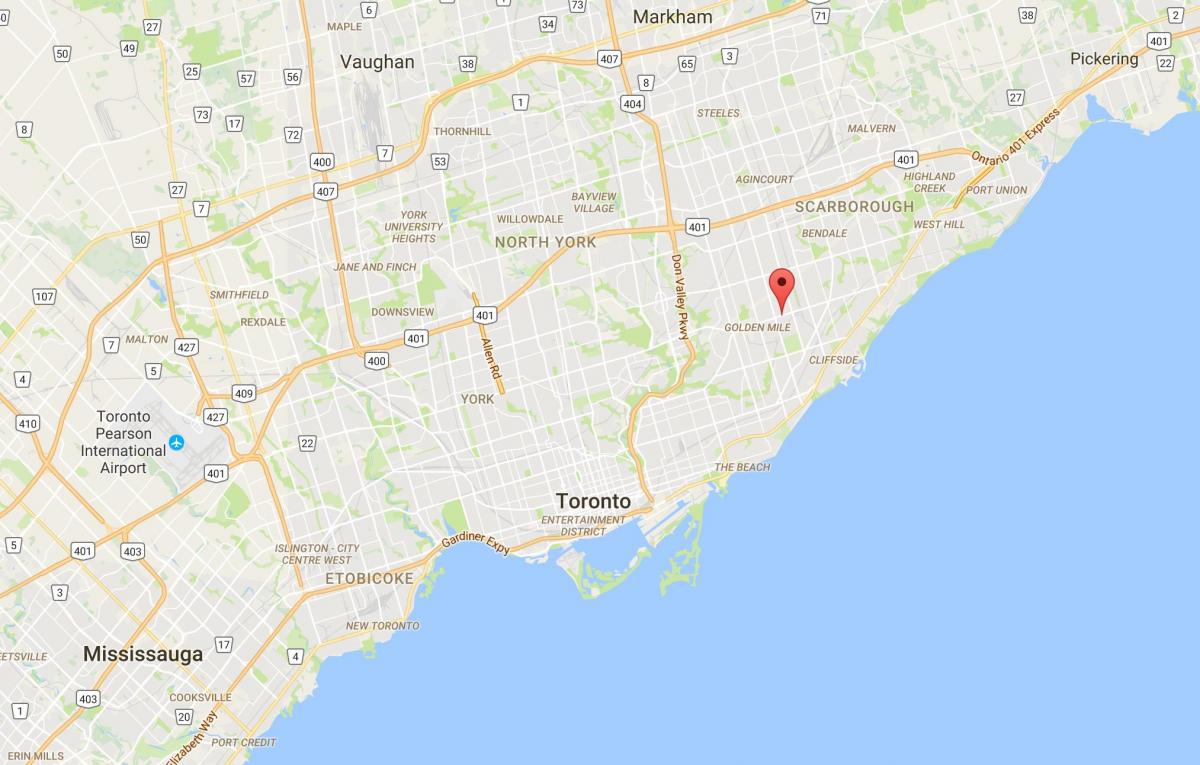 Map of Ionview district Toronto