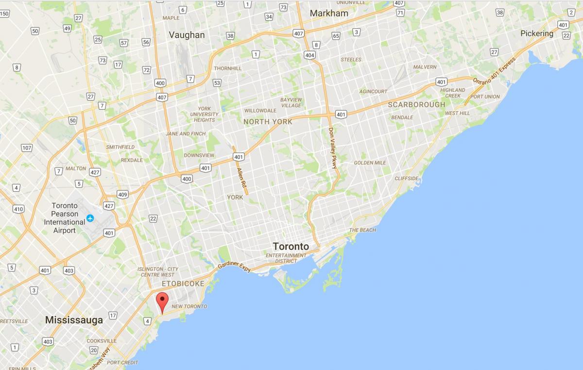 Map of Long Branch district Toronto