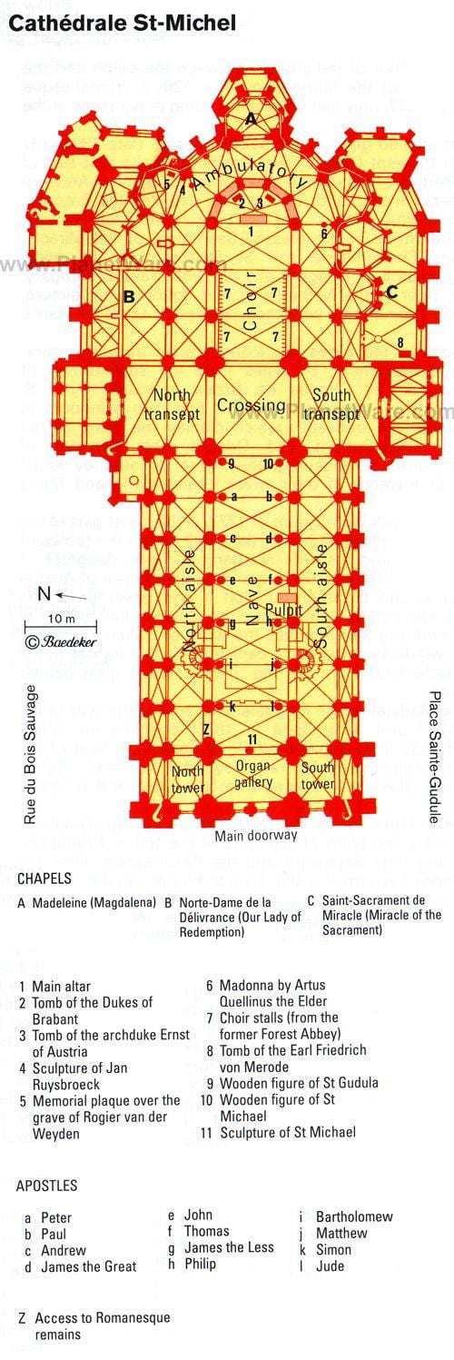 Map of St. Michael's Cathedrale Toronto