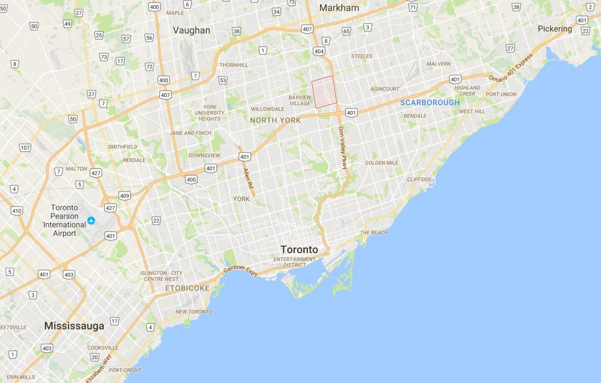 Map of The Peanut district Toronto