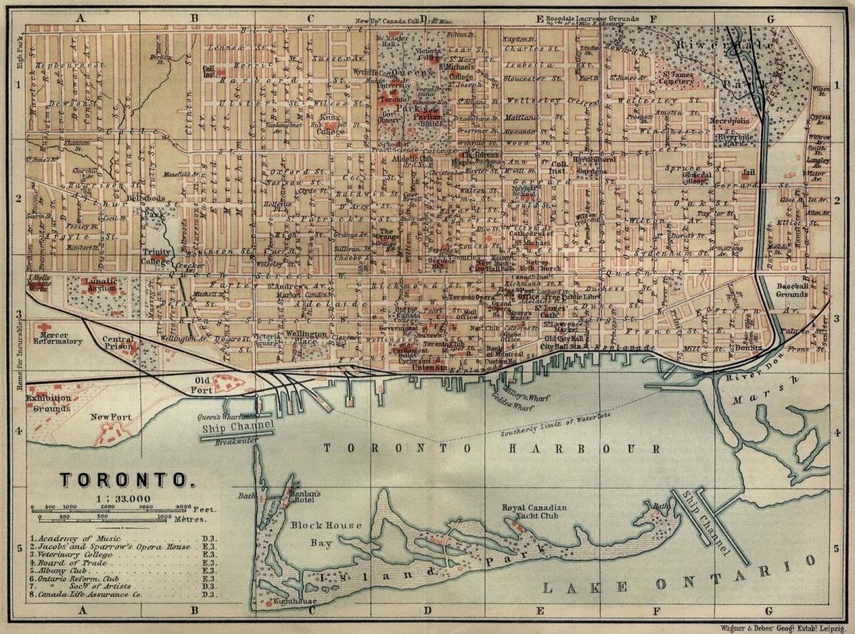 Map of Toronto 1894