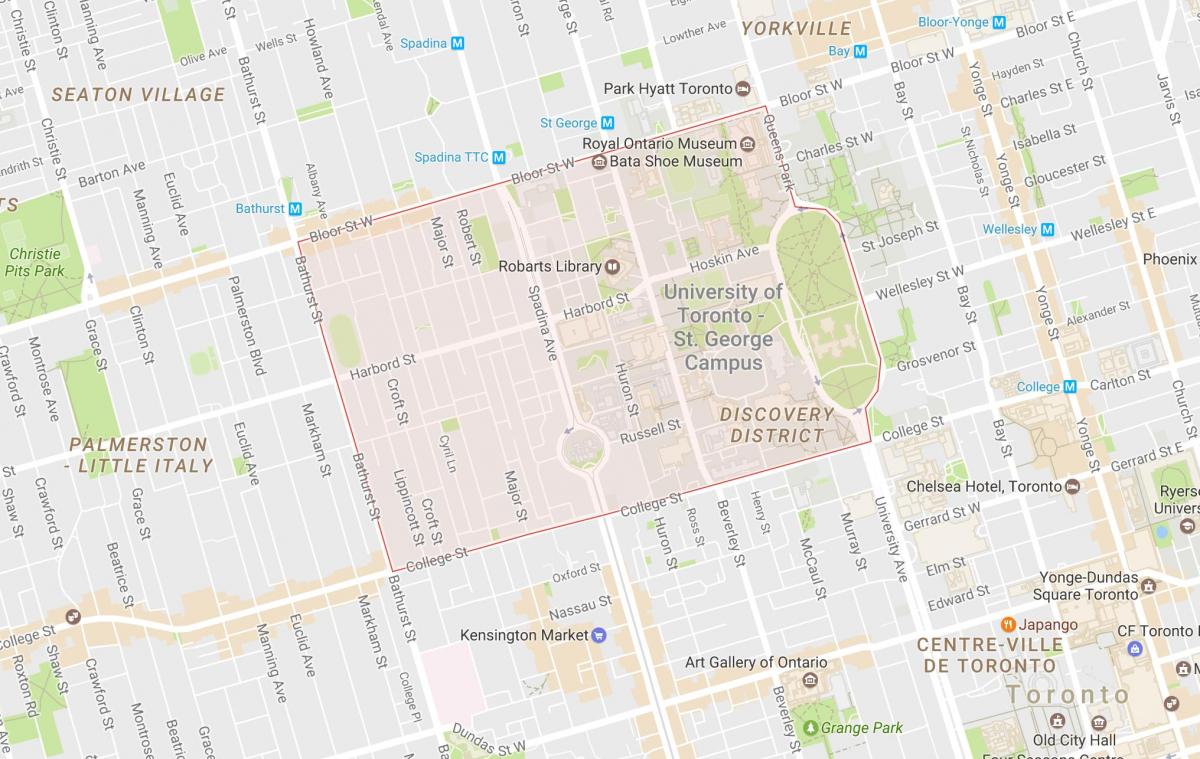 Map of University Toronto