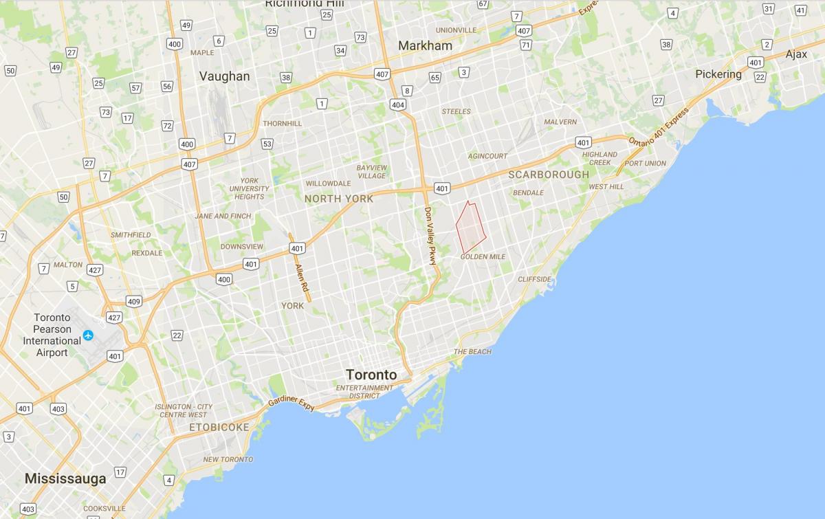 Map of Wexford district Toronto