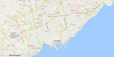 Map of Agincourt district Toronto