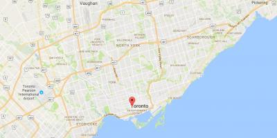 Map of Alexandra park district Toronto