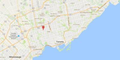 Map of Amesbury district Toronto