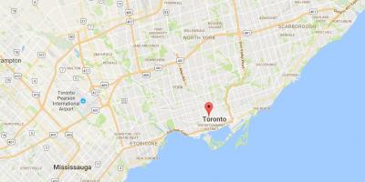 Map of Baldwin Village district Toronto
