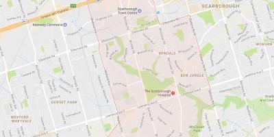 Map of Bendale neighbourhood Toronto