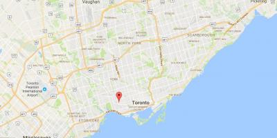 Map of Brockton Village district Toronto