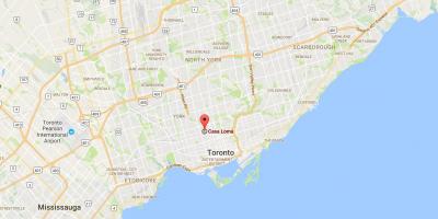 Map of Casa Loma district Toronto