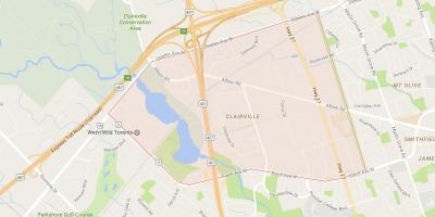 Map of Clairville neighbourhood Toronto