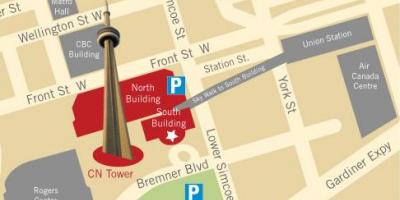 Map of CN tower