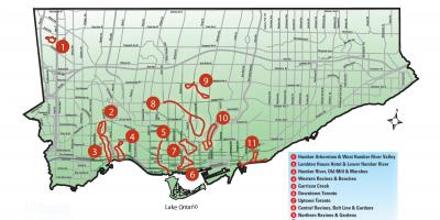 Map of discovery walk Toronto