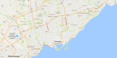 Map of Don Mills district Toronto