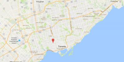Map of Dovercourt Park district Toronto