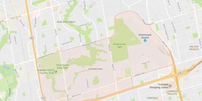 Map of Downsview neighbourhood Toronto