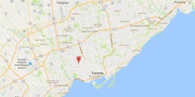 Map of Earlscourt district Toronto