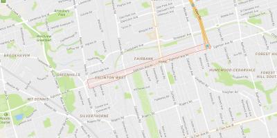 Map of Eglinton West neighbourhood Toronto
