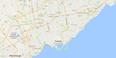 Map of Eringate district Toronto