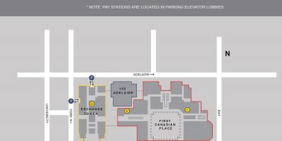 Map of First canadian place Toronto parking