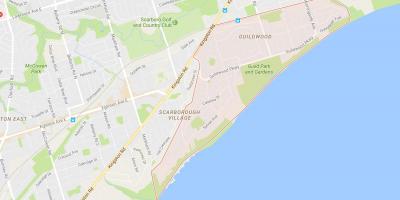 Map of Guildwood neighbourhood Toronto