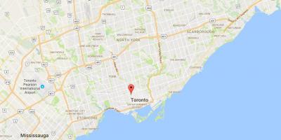 Map of Harbord Village district Toronto