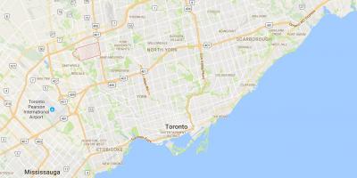 Map of Humber Summit district Toronto