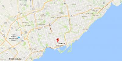 Map of Kensington Market district Toronto