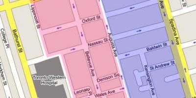 Map of Kensington Market Toronto City